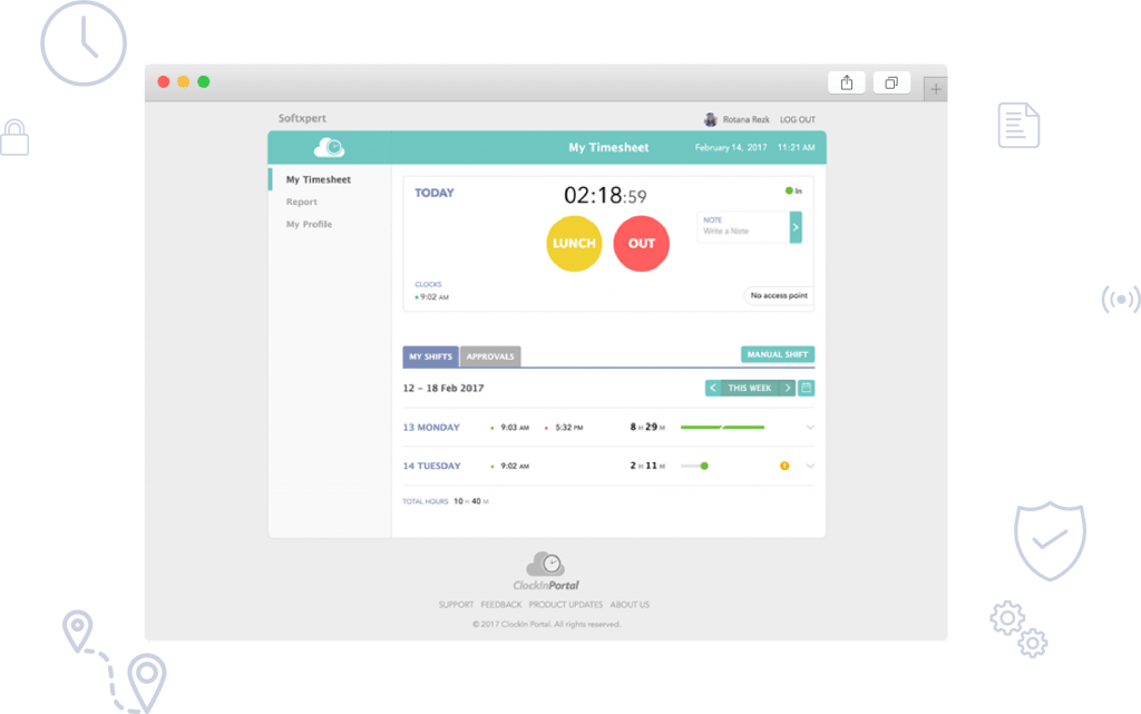 Online Time Clock Software Features | ClockIn Portal