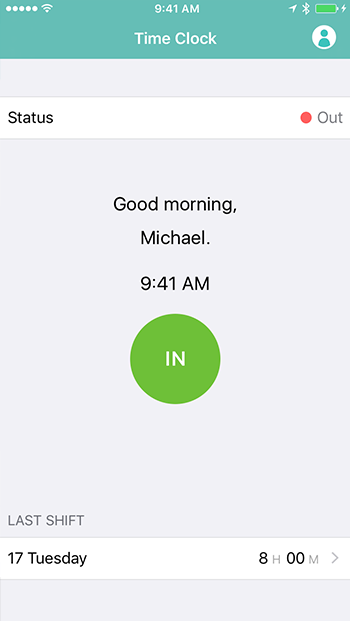 Clockin Portal ios screenshot