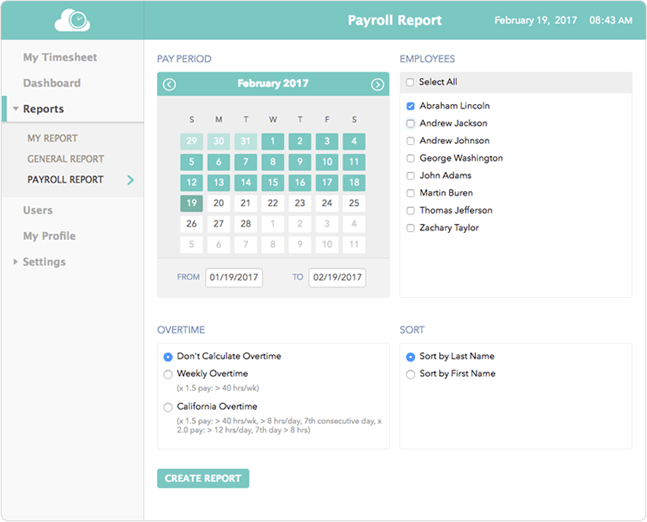 Payroll Timesheet Software